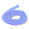 Imitation Jade Solid Color Glass Beads Strands EGLA-A034-J8mm-MD03-3