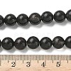 Natural Ice Obsidian Beads Strands G-P590-A01-8mm-03-3