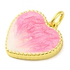 Brass Enamel Pendants KK-S401-17G-G-2