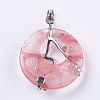 Watermelon Stone Glass Pendants G-F546-A02-3