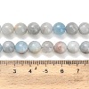 Natural Aquamarine Beads Strands G-F591-29B-8mm-5