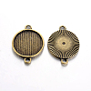 Tibetan Style Cabochon Connector Settings TIBE-A17990-AB-FF-1