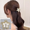 Flower Alloy Rhinestone Claw Hair Clips PW-WG5936D-01-1