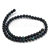 Natural Azurite Beads Strands G-Z110-C05-6mm-3