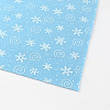 Snowflake & Helix Pattern Printed Non Woven Fabric Embroidery Needle Felt for DIY Crafts DIY-R056-03-1