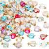 100Pcs Electroplate Glass Beads Pendants FIND-PH0008-59-1