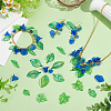 DIY Leaf Flower Making Findings Kits DIY-GA0009-61-4