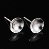 925 Sterling Silver Ear Stud Findings STER-K167-043E-S-4