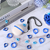 60Pcs 3 Style Silicone Pendant SIL-GF0001-28B-4