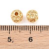 Brass Textured Spacer Beads KK-CBABC34-05G-3