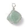 Natural Mixed Stone Pendants PALLOY-JF01784-2