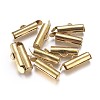 Brass Slide On End Clasp Tubes KK-TAC0003-04B-G-1