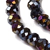 Baking Electroplate Glass Beads Strands LS-DGLA-A039-J8mm-B20-3