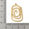 304 Stainless Steel Pendants STAS-G355-08B-G-3