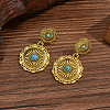 Zinc Alloy & Acrylic Stud Dangle Earrings WG70D1A-01-2
