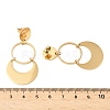 304 Stainless Steel Dangle Stud Earrings EJEW-P315-02A-G-3