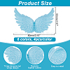 ARRICRAFT 36Pcs 6 Colors Plastic Angel Wings Ornament DIY-AR0002-99B-2