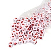 Opaque White Acrylic European Beads OPDL-FS0001-02A-2