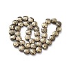 Electroplated Natural Lava Rock Beads Strands G-A256-F01-01F-3