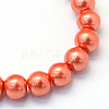 Baking Paint Glass Pearl Bead Strands HY-Q003-3mm-38-2