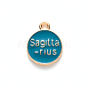 Alloy Enamel Pendants X-ENAM-S124-01B-05F-3