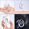 Transparent Glass Pendants GLAA-SP0001-18C-3