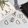 20Pcs 12 Styles Iron D Ring DIY-PH0028-86-5