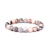 Natural Zebra Jasper Bead Stretch Bracelets X-BJEW-K212-A-035-6
