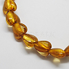 Handmade Silver Foil Glass Beads FOIL-R050-12x8mm-15-2
