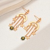 Geometric Brass Tassel Stud Earrings GB2596-4-1