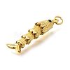 Brass Micro Pave Cubic Zirconia Pendants KK-R217-01G-09-2