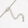 Trendy Women's Long Rolo Chain Brass Cage Pendant Necklaces X-NJEW-F041-06-5