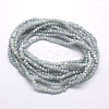 Electroplate Imitation Jade Glass Bead Strands EGLA-J047-3x2mm-F04-2