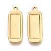 304 Stainless Steel Pendant Cabochon Settings STAS-N108-64G-1