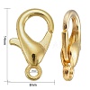 Zinc Alloy Lobster Claw Clasps X-E105-G-NF-4