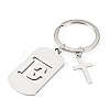 1Pc Stainless Steel Keychains KEYC-TADJ0001-08E-1