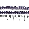 Electroplate Transparent Glass Beads Strands EGLA-A035-T4mm-A15-4