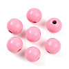 Painted Natural Wood Beads WOOD-A018-16mm-13-1