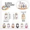 30Pcs 6 Colors Alloy Enamel Pendants FIND-CA0006-57-2