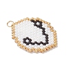 Glass Seed Beaded Twelve Constellations Pendants PALLOY-MZ00891-02-3