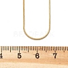Ion Plating(IP) 304 Stainless Steel Snake Chains Necklaces STAS-F094-24G-4