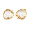 Valentine's Day 304 Stainless Steel with Glass Charms STAS-Q119-01G-A02-2