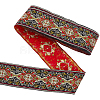 Ethnic Style Embroidery Polyester Ribbons OCOR-WH0070-04D-1