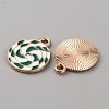 Christmas Themed Alloy Enamel Pendants ENAM-WH0058-017B-1