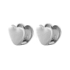 Heart 304 Stainless Steel Hoop Earrings for Women HP5817-2-1