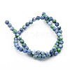 Synthetic Ocean White Jade Round Bead Strands X-G-M165-10mm-13-2