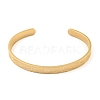 Titanium Steel Open Cuff Bangles for Women BJEW-G708-01B-G-2