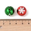 10Pcs UV Plating Colours Acrylic Beads OACR-S146-01I-4