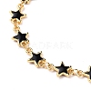 Alloy Enamel Star Link Chain Necklaces X-NJEW-JN03176-2