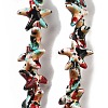 Synthetic Turquoise Dyed Beads Strands G-P507-04I-1